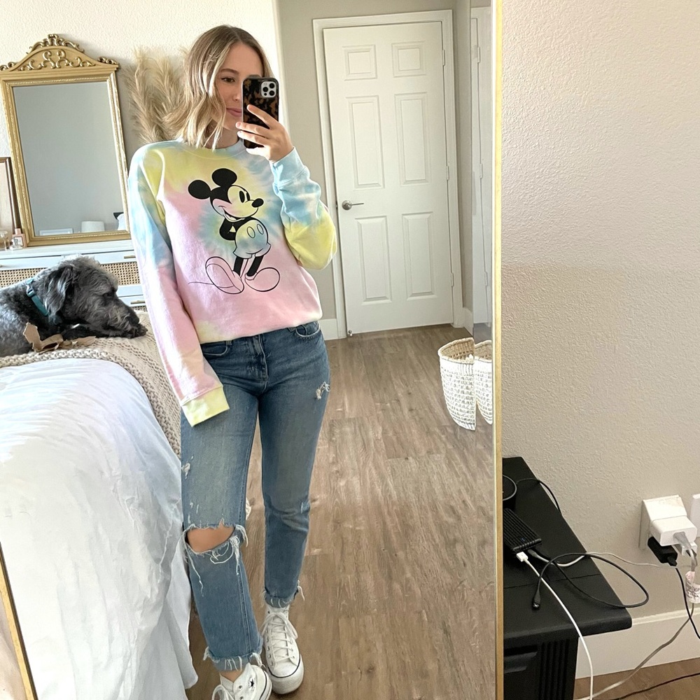 Tie Dye Mickey Mouse Crewneck